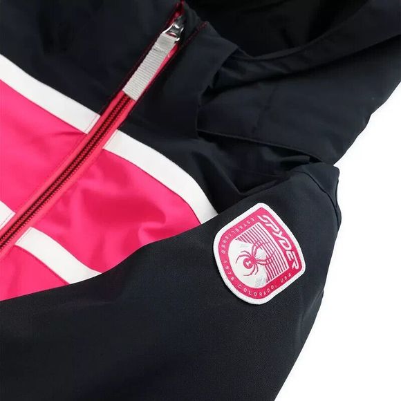 Spyder Girls Winter Jacket Large Insulated Winter Pink Ski Jacket Warm - Picture 5 of 7